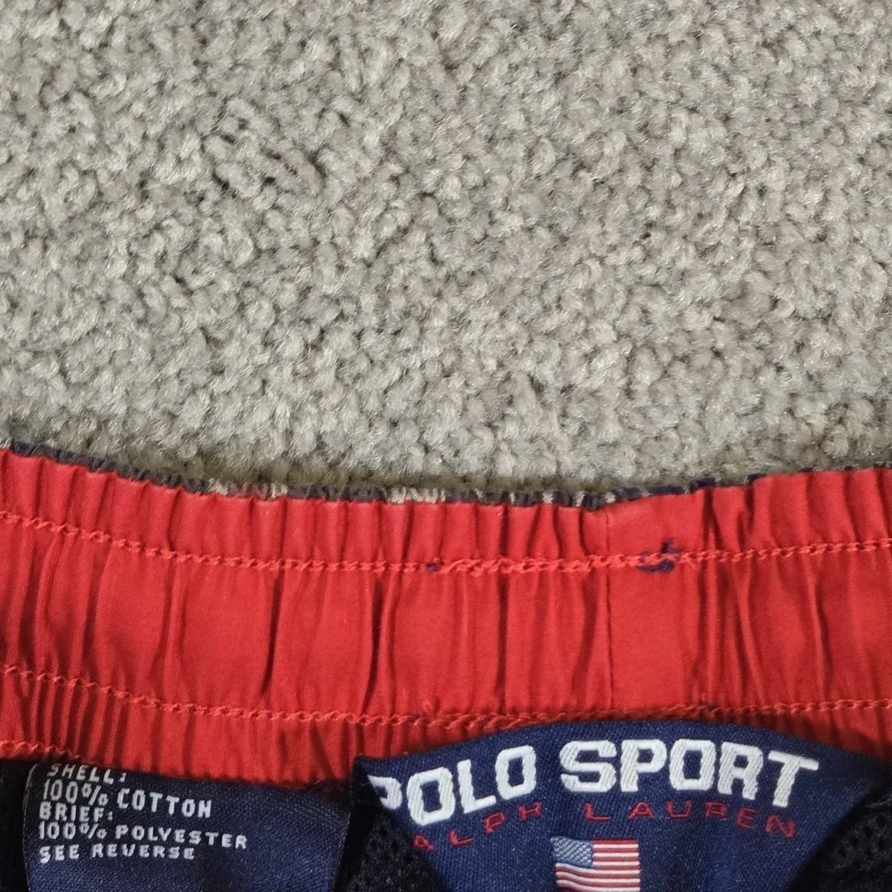 Polo Ralph Lauren‎ Polo Sport Swim Trunks Men's XL Plaid Pony Logo Board Shorts